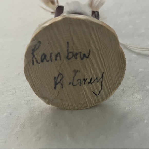 🎄 3 Kachina dolls, signed R Grey - Picture 7 of 15